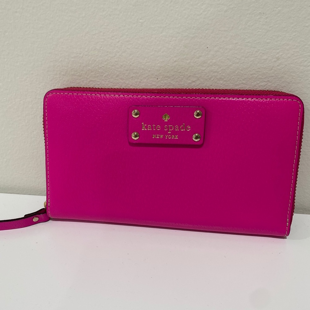 Kate spade hot pink wallet